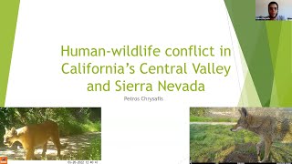 Carnivore Coexistence in California&#39;s Central Valley - A Webinar with Petros Chrysafis, MS.