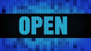 #Open #Front Text Scrolling #LED Wall #Pannel Display Sign Board