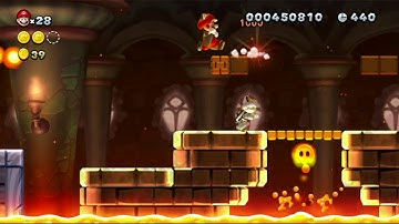 Sunset Shores 1-Castle re-made in NSMBU (unfinished)