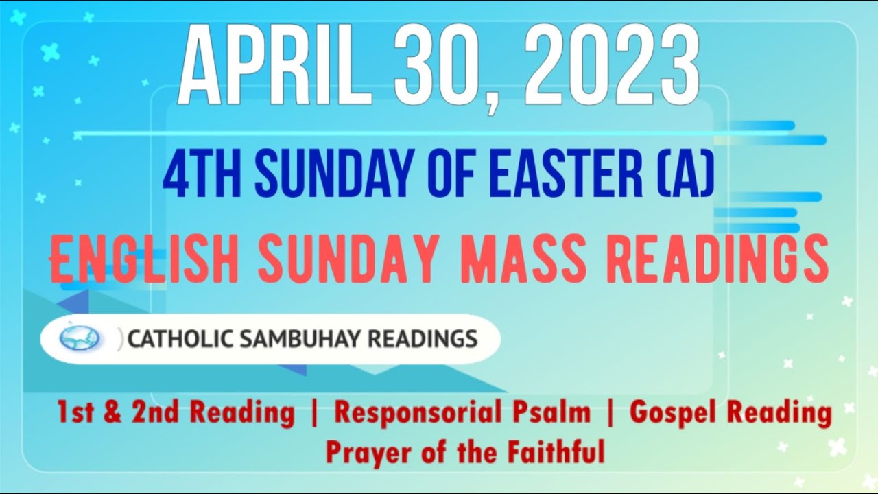 30 April 2023 English Sunday Mass Readings