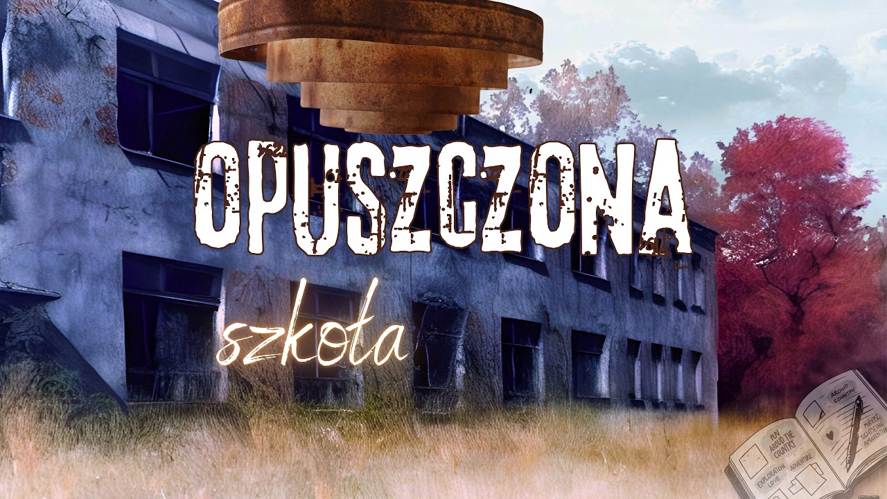 Заброшенная школа в конце грунтовой дороги. Городские исследования. Польша