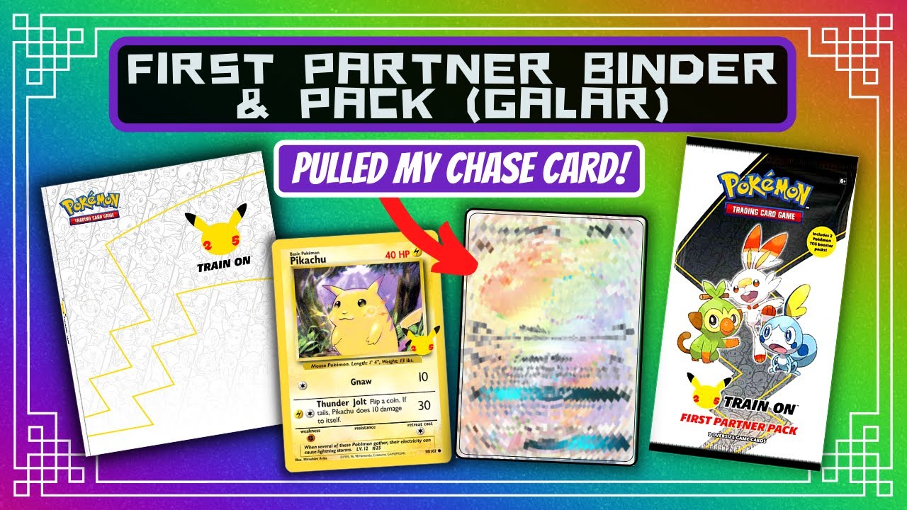 RAINBOW RARE! First Partner Binder & Jumbo Pack (Galar) Pokémon Opening!