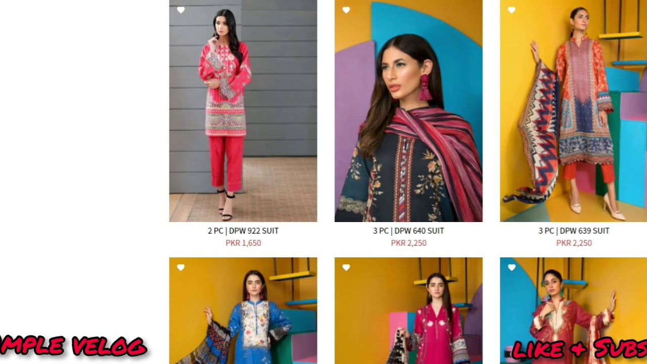 So Kamal winter collection||So Kamal Karandi & Cambric collection 2020/My Simple Velog