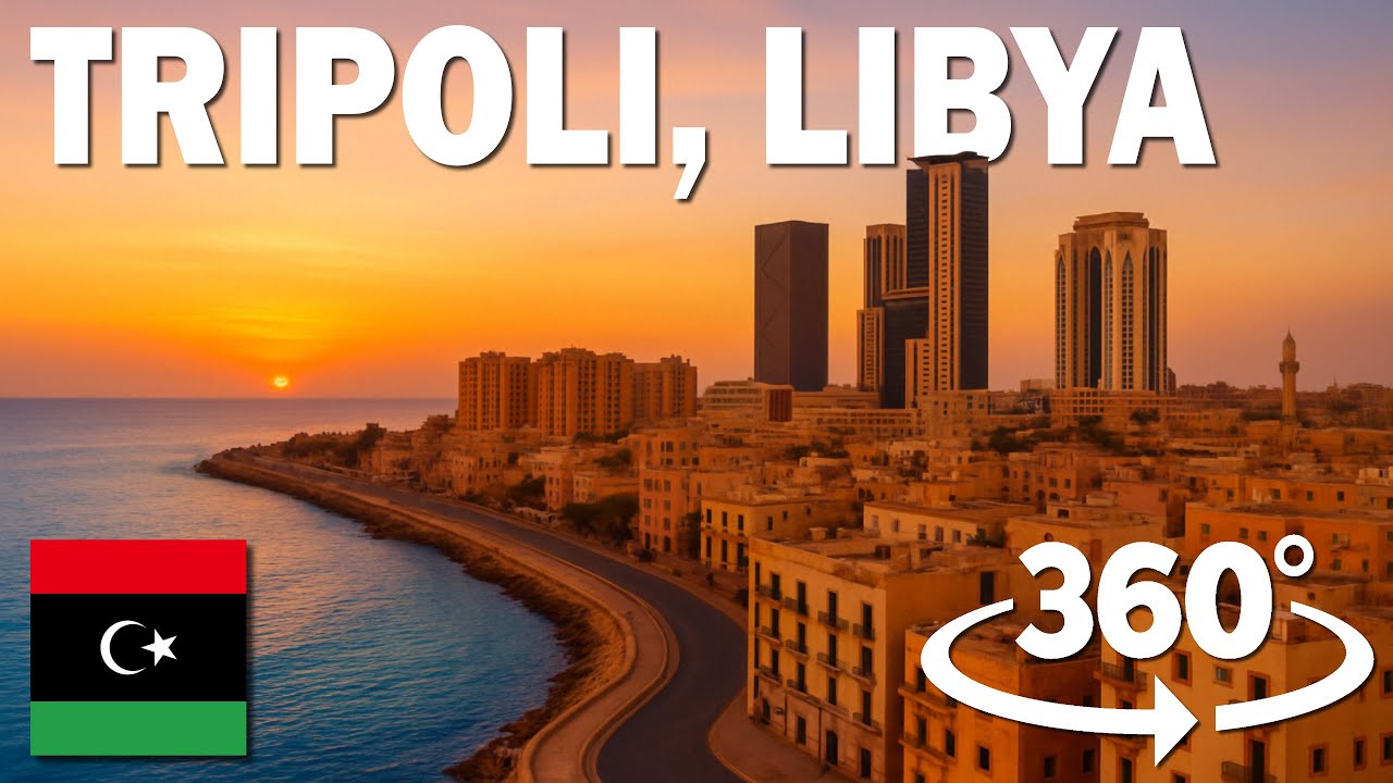First-Ever 360° Drive Through Tripoli, Libya 4K | أول قيادة 360° من طرابلس، ليبيا