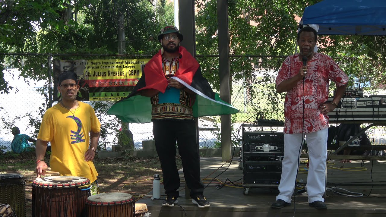 The Shrine of the Black Madonna Members at Marcus Garvey Day Aug 14, 2021 Celebration in Atlanta