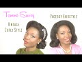 Natural Hair Vintage Curly Style & Pageboy Hairstyle - Tammi Savoy