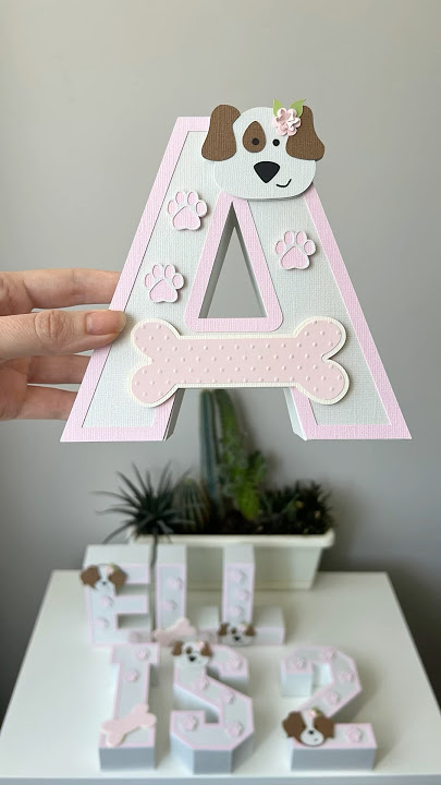 Dog-Themed 3D Letters for a Paw-some Party! 🐾