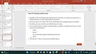 Variables in Shell Scripting