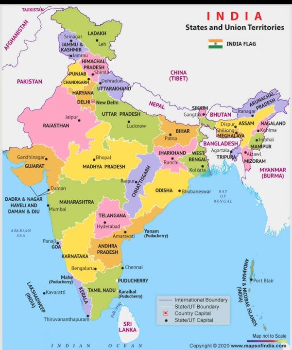 india map/geography/ maps of India🇮🇳