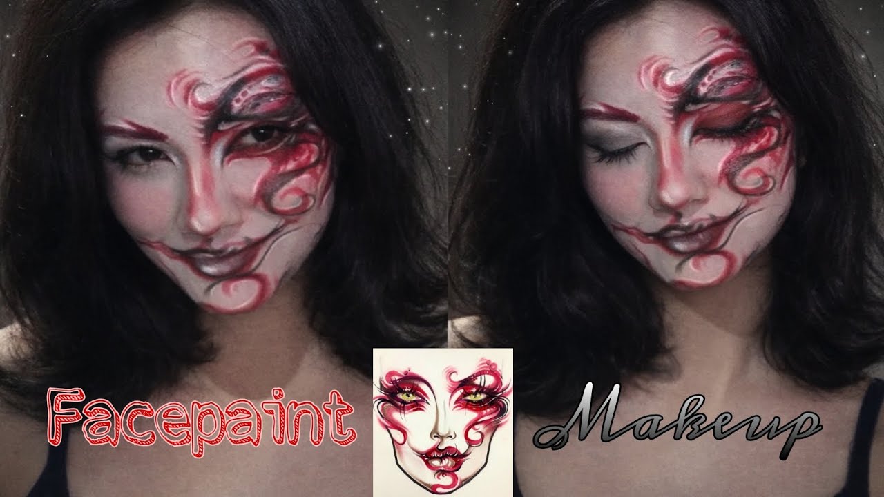 Facepaint makeup ᯓ ᡣ𐭩ִֶָ Not tutorial, just vibe :]