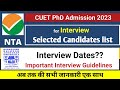 BBAU PhD Admission 2023-24, Interview All Details ,BBAU CUET PhD Admission 2023