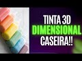 COMO FAZER TINTA 3D DIMENSIONAL CASEIRA -  CORES METÁLICAS E SÓLIDAS