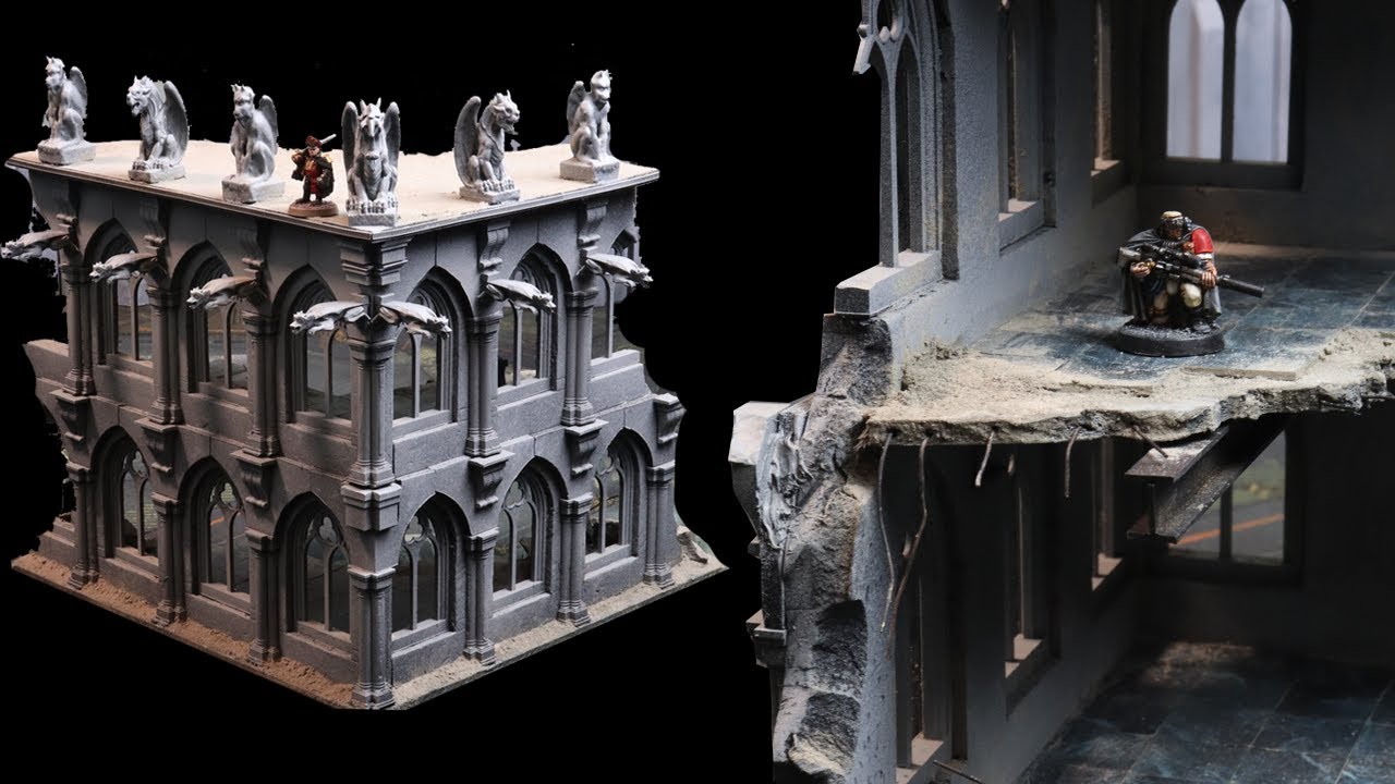 Making the ULTIMATE 40k ruins - 3d printing + scratch building - YouTube