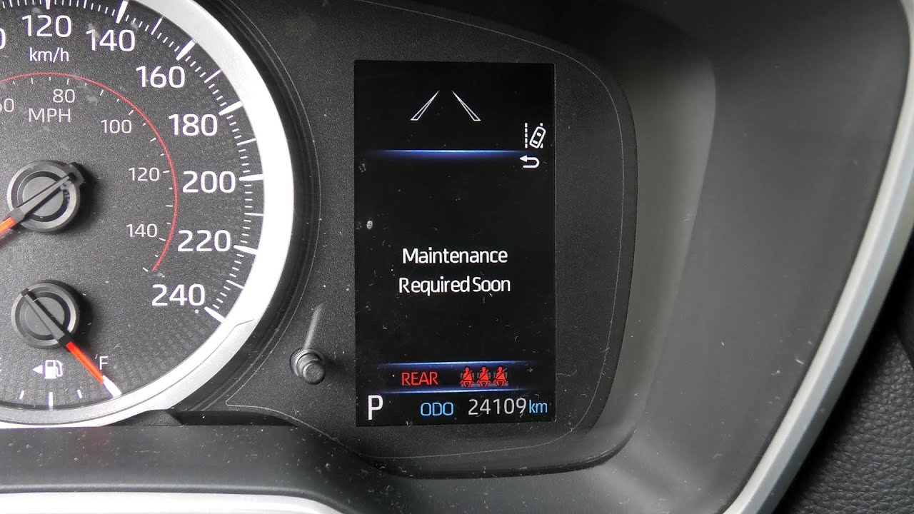 Toyota Corolla (2019-2022): How To Reset Maintenance Required Indicator. - Youtube