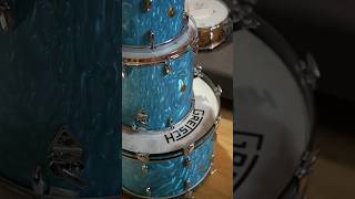 Unboxing My Dream Kit ⁠@gretschdrumsusa #broadkaster Aqua Satin Flame #gretsch #drums #gretschdrums