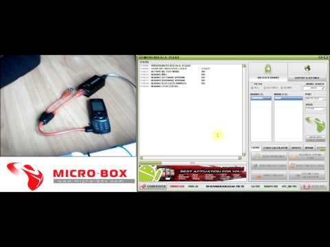 Samsung M600 Read Codes with Micro-Box
