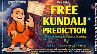 Live astrology Q&amp;A | Free kundli reading | ज्योतिष सलाह 🆓 birthchart | horoscope prediction | 016