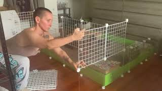 How I Built my Guinea Pig Cage Stand Using C&C Grids