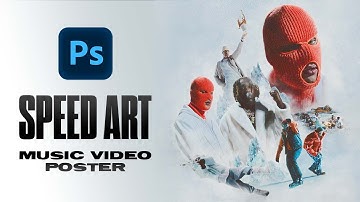 Creating a music video poster  |  Photoshop SPEED ART