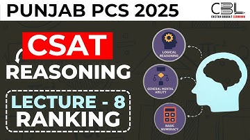 CSAT Class for Punjab PCS 2025 | Lecture 8 | PCS Prelims Preparation by CBL