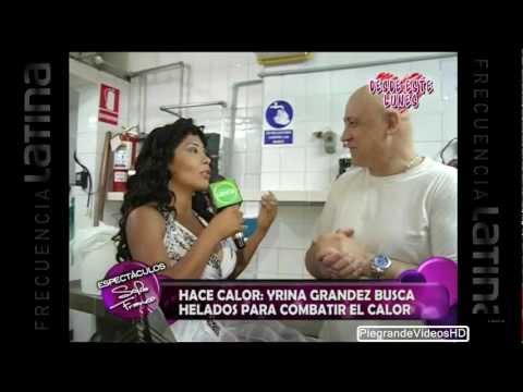 Irina Grandez coqueta y descarada en heladeria