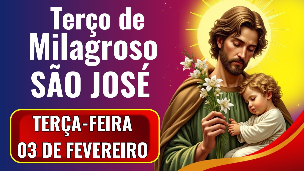 📿03/03/2026 🛐TERÇO DE SÃO JOSÉ PELAS FAMÍLIAS |pela Proteção do Lar | Diário do Pai