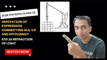 Effect Of Weight Of Pulleys On Mechanical Advantage & Efficiency | Machines | ICSE STD 10 (HINDI)