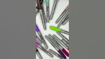 ASMR SHARPIE 😃 !!! #shorts #youtubeshorts #sharpie #sharpiemarker #sharpiepen #sharpieart #drawing