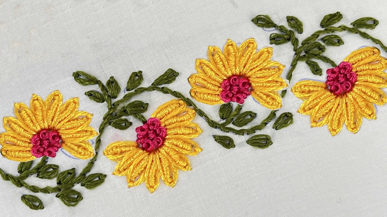 Brazilian Hand Embroidery For Beginners - Brazilian Embroidery Stitches - Rococo Stitch Embroidery