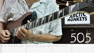 505 | Arctic Monkeys | Guitar Solo Tabs | Guitar Cover | lesson | Guitar Tutorial | Tabs