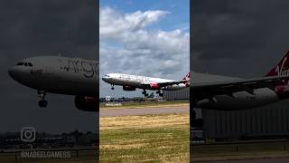 @Virgin landing at @LHRHeathrow a330 airbus landing butterlanding youtubeshorts youtube