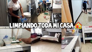 MI RUTINA DE LIMPIEZA de TARDE en TODA la CASA|UNA AMA DE CASA💯Motívate a limpiar tu casa Infonavit