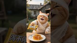 Ep 160 || Fat orange cat and tiger take revenge on black bear #cat #aicat #fatcat #orangecat