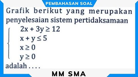 Soal 4 Program Linear | Matematika SMA