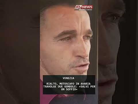 Video RIALTO, MOTOSCAFO IN AVARIA TRAVOLGE DUE GONDOLE: «SALVI PER UN SOFFIO» | 08/02/2026