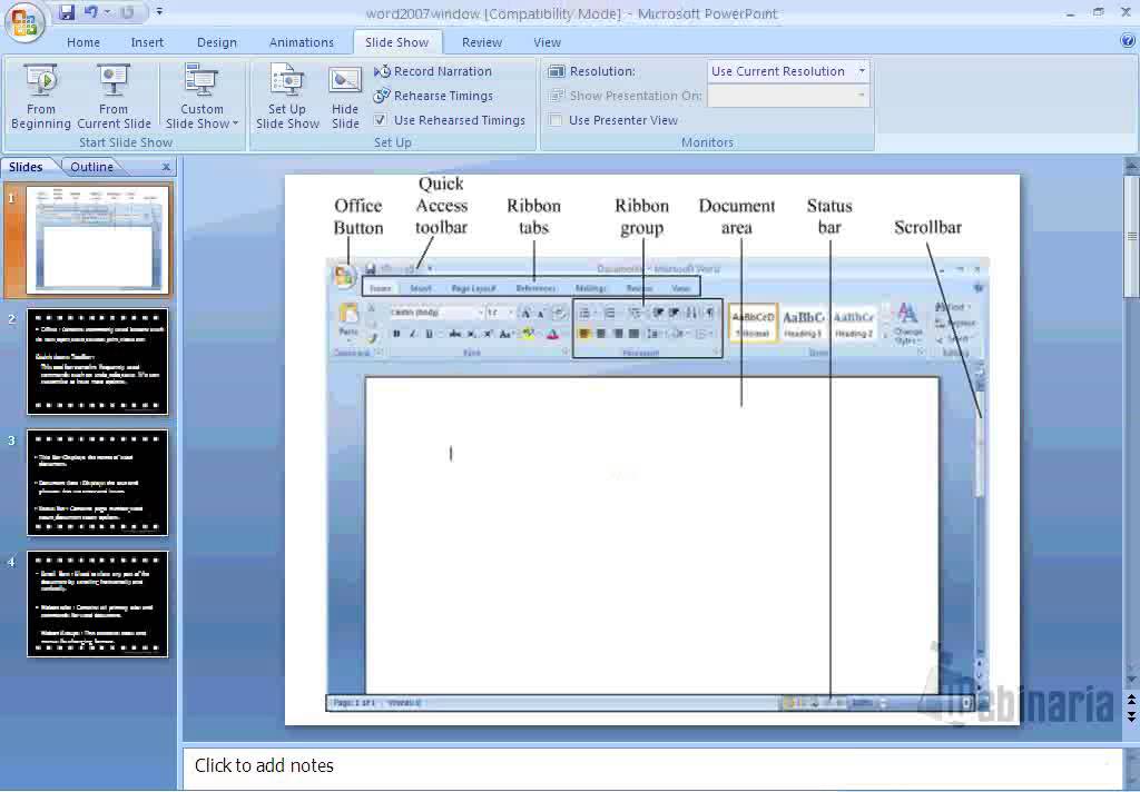 Components Of Microsoft Word