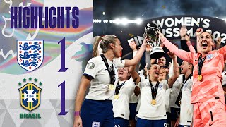 Lionesses Win Finalissima At Wembley | England 1-1 Brazil (4-2 Pens) | Highlights