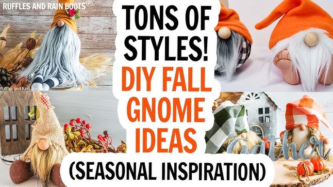 DIY Fall Gnome Painting Kit Make Your Own Wood Gnomes Craft Supply Kit DIY Wood  Craft Autumn Gnomes Harvest Decor Group Activity 