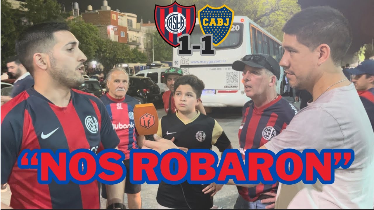 #SANLORENZO 1 - 1 #BOCA | REACCIÓN CON LOS HINCHAS - YouTube