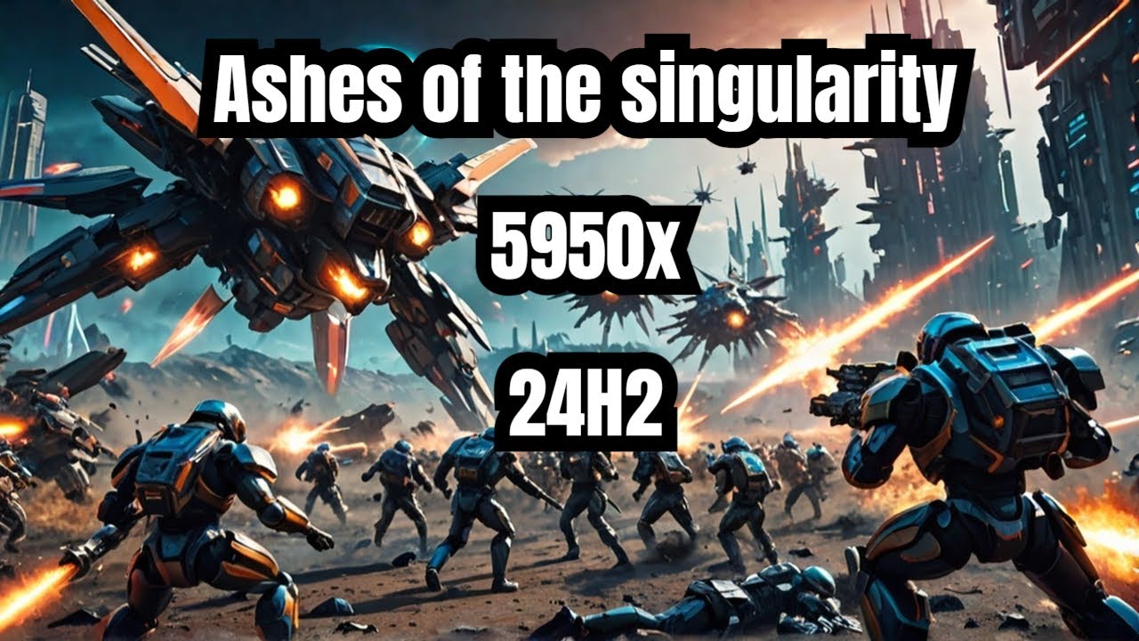 ashes of the singularity 24H2 - 5950x - Benchmark - YouTube