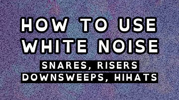 Make Snares, Risers, Downsweeps & HiHats using ONLY White Noise