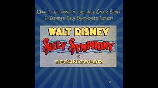 When Did Disney Switch to Color? #disney #animation #trivia