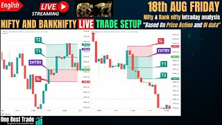 ?Live Nifty intraday trading | Bank nifty live trading | Live options trading | 18th AUG 2023 dhan