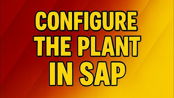 Configuration of Plant in Sap. Plant configuration for Beginners.How to configure Plant step by Step