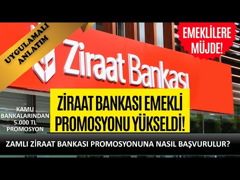 ZİRAAT BANKASI EMEKLİ PROMOSYON BAŞVURUSU NASIL YAPILIR? ZİRAAT EMEKLİYE 5 000 TL PROMOSYON!