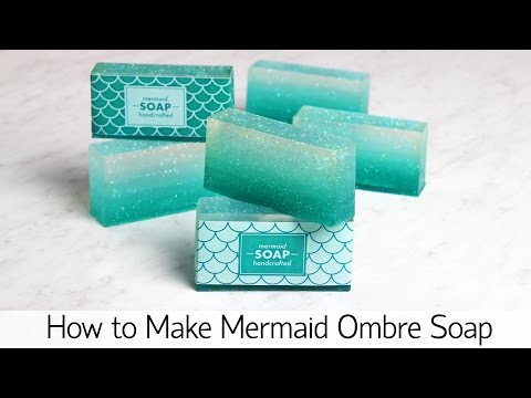 How to Make Mermaid Ombre Soap