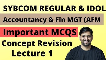 SYBCOM AFM SEM 3 MCQS PART 1| SYBCOM SEM 3 | AFM SEM 3 | IDOL SYBCOM | By Rahul Mohile