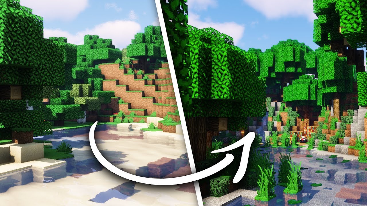 Transformer une Forêt Minecraft en Base ! - YouTube