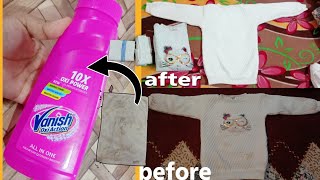 Tips On How To Wash Clothes With Vanish | Vanish Oxi Action | vanish se daag kaise hataye