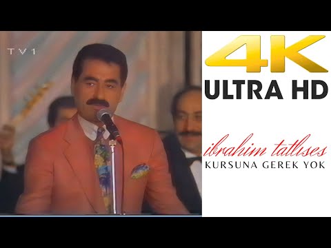 4K Ultra HD İbrahim Tatlıses - Kurşuna Gerek Yok 1992 TV1 Yılbaşı Gecesi Nostalji 4K Restorasyonlu